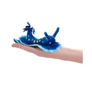 4pc Folkmanis Mini Nudibranch Finger Puppet Kids/Children Play Toy Blue 3+