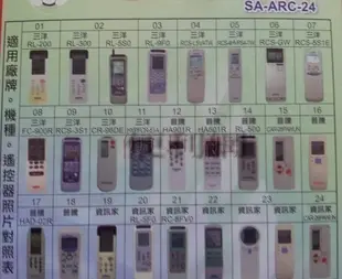 三洋SANYO/普騰PROTON/資訊家  冷氣遙控器(SA-ARC-24) 全系列皆可使用 -【便利網】