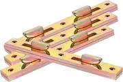 Generic 4pcs Heavy Duty Bed Frame Brackets Secure Connection Bed Rail Support Connectors for Family Use Easy Assembly and Construction Compatible with Headboard and Footboard