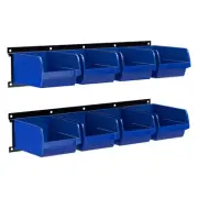wall mounted garage storage bin, Parts Rack, Plastic Hanging Stackable Storag...