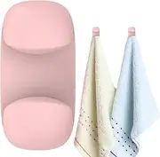 Silicone Toothbrush Holder,Small Wall Mounted Adhesive Hooks Rice Paddle Holder - Functional Utility Holders for Kitchen Bathroom and