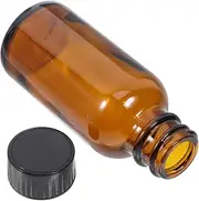 Zerodeko Glass Medicine Bottle with Cap Refillable Container for Pharmaceuticals Cosmetics and Perfumes Leakproof Design for Secure Sealing and Protection