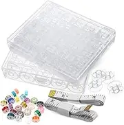 Angoily 1 Set Portable Bobbin Transparent Bobbins for Sewing Machines for Beginners Professionals Lightweight and Easy to Store Sewing Supply for Crafting