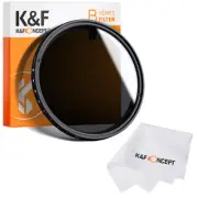 K&F Concept 67mm Lens Slim ND Fader Variable Neutral Density Filter ND2 to ND400