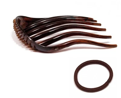 Mia Puffy Pony Hair Volumizing Tool Hair Styling Tool for Women - Dark Brown