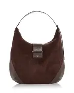 Jimmy Choo Bar Hobo Suede & Leather Shoulder Bag