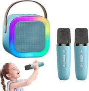 Karaoke Machine | Karaoke Machine - Portable Wireless Karaoke Speaker with 2 Wireless Microphones and Party Lights for Girls Boys Family Home Party
