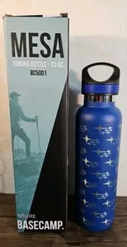 Basecamp 20oz. Blue Subaru Logo Stainless Steel Tundra Water Bottle New!!!