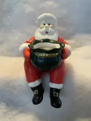 PARTYLIGHT SANTA CLAUS SHELF SITTER TEALIGHT VOTIVE CANDLE HOLDER P0183 Retired