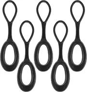 Mipcase 5pcs Detachable Zipper Pulls for Backpack Repair Easy Installation Metal Zipper Extension Tabs Replacement Parts for Coats Bags and Luggage