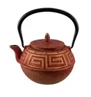 Avanti Majestic Cast Iron Teapot (Red/Gold) - 1.2L