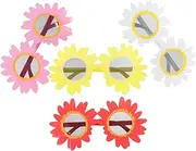[TOVINANNA] Sunflower Glasses Props Party Glasses Dancing Party Props Lightweight for Adults