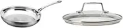 Scanpan SP71002000 Impact Fry Pan, 20cm Diameter, Silver and Scanpan Impact Glass Lid, 20 cm