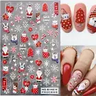 Nail Tree Decoration Stickers Art 3D Christmas DIY√ Adhesive Snowflakes Decals