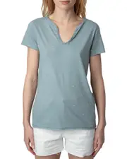 Zadig & Voltaire Tunisian Dots Strass T-Shirt