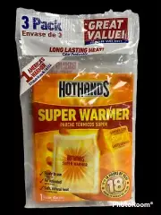 HotHands Hand Warmers Super Value Pack (3-PACK) 18 Hours of Heat FREE SHIPPING!!