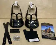 Scoot Boots Regular Horse Hoof Boot - PAIR - Size 0 BLACK w/ Accessories & Bag