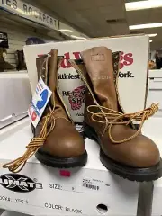 Red Wings Logger Boots Men’s 8.5b,#2233,USA,NOS.Steel Toe Vintage,Super Sole