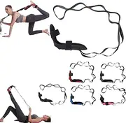 Izzila Stretching Strap with Loops and Detachable Foot, Foot and Calf Stretcher, Foot Stretcher Strap, Yoga Stretching Strap with Loops for Yoga, Gymnastics and Increasing Mobility