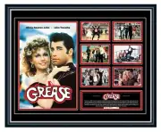 GREASE OLIVIA NEWTON JOHN TRAVOLTA SIGNED LIMITED EDITION FRAMED MEMORABILIA