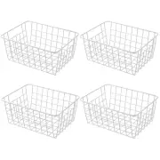 11 Upright Freezer Storage Baskets White Wire Storage Bins Small Bakset Freezer