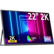 UPERFECT 22" Portable Monitor 2K Gaming Monitor for PS5 Xbox 2560x1440 FreeSync