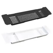 Extendable Bamboo Bath Tub Tray Organizer Luxury Bamboo Bath Caddy Tray New