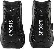 Football Shin Pads - Crashproof EVA Layer Shin Guards | Non-Slip Shin Protector | Resistance Straps Shin Cushion | Lightweight Games Thai Protector for Football Games Beginner, Running, Jogging