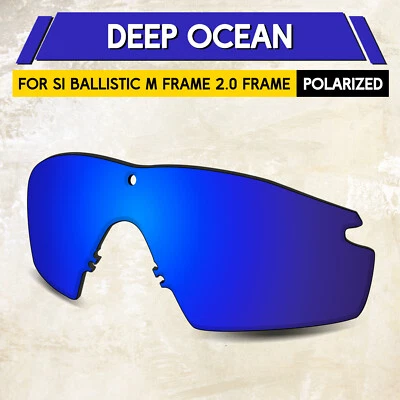 1.5MM POLARIZED Lenses for Oakley SI Ballistic M Frame 2.0 Sunglass, Deep Ocean