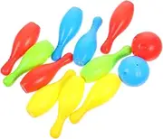 YARNOW Develop Hand-Eye Coordination Mini Bowling Set for Boys and Girls Plastic Bowling Pins Ball Toys for Group Play