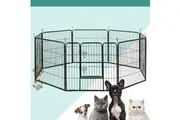 i.Pet 32" 8 Panel Dog Playpen Pet Exercise Cage Enclosure Fence Play Pen