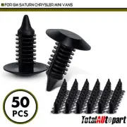 50Pcs Trim Panel Retainer Fastener Clips for GM Saturn Chrysler Mini Vans Nylon