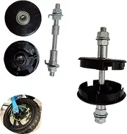 YehVeh 2 Set Balance Bike Wheel Hub Axle Repair Front Rear Sealed Bearing Nuts 55mm Bracket Caps Protective Cover with Solid Shaft Lever Skewer for No Pedal Kids Training Bicycle Push Bikes