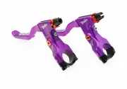 Juin Tech C1 eBike City Folding Bicycle Cable-Actuated Brake Lever Set Purple