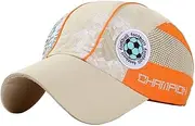 [Kangqifen] Kids Quick-Drying Baseball Cap Football Pattern Mesh Sun Hat Adjustable 20" - 21.2"