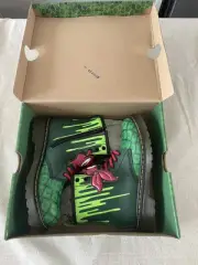 Doc Dr Martens Air Wair Boots Teenage Mutant Ninja Turtle TMNT KIDS 13 Raphael