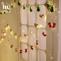 在飛比找松果購物優惠-【好物良品】6米_LED聖誕節可愛造型金屬裝飾燈串(五款任選