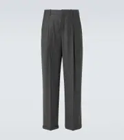 [Saint Laurent] Saint Laurent Pinstripe wool and cashmere suit pants AU 93 grey
