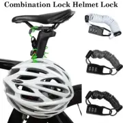 Portable Cycling Lock Bicycle Combination Lock Bike Code Lock Travel Helmet Lock
