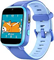 ZONEY Kids Camera Smartwatch, Game Watch Toy with Music Player, Kids Video Smart Watch with 16 Games, Flashlight,Alarm Clock,Pedometer, for Boys Girls (Blue)