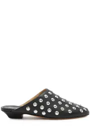 Khaite Otto 25 Studded Leather Mules - Black - 40 (IT40 / UK7) 40 (IT40 / UK7)