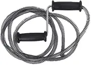 AIMALL 5M Manual Plumber's Drain Snake Cleaner, 16.4ft Hand-Powered Unblocker for Sink, Toilet, Sewer Pipe Cleaning, Metal Spring with Handle, Easy to Use