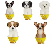 Hansa Realistic Dog Tea Cup Plush Toy 15cm - Chihuaha