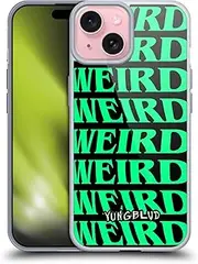 Head Case Designs Officially Licensed Yungblud Weird! Text Graphics Gel Case [Military Grade Protection] Compatible with Apple iPhone 15 and Compatible with MagSafe