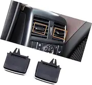 DEMULAX Dashboard Air Vent Back Ac Vent Grille Outlet Tab Clip Slider, for Mercedes-Benz, M GL ML GLE GLS W166 W292 2011-2018 Car Air Vent Clip(Black Slider 2PCS)