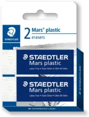 Staedtler Premium Minimum Crumble, Mars Plastic Eraser, Card 2, 65X23X13Mm, 2...