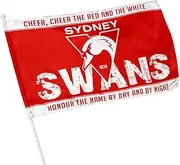 Licensed AFL Sydney Swans Kids Pole Game Day Flag Banner