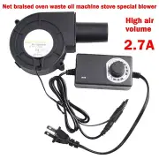 Powerful 12V 2 7A Blower Fan for Fire Pits BBQ and Smokers High Airflow