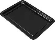 Sosoport Rectangular Enamel Baking Pan Non Stick Enameled Roaster with Integrated Oil Drip Tray High Temperature Resistant Cookware for Healthy Cooking for Family Dinners