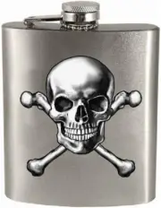 Spoontiques Hip Flask,"Skull and Crossbones"